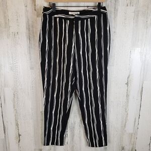 J.O.A. Abstract Striped Pants Sz L